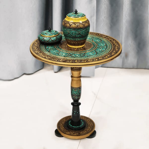 Coffee Table - Naqshi Green